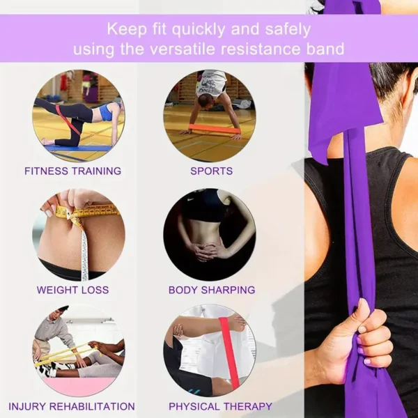 Elastic Yoga Bands Set for Full-Body Fitness