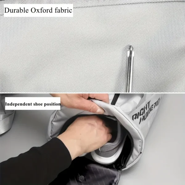 Men's Large Capacity Gym Bag with RIGHT HONETU Print