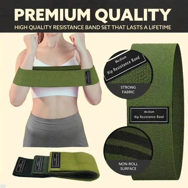 Heavy-Duty Green Gradient Squat Bands